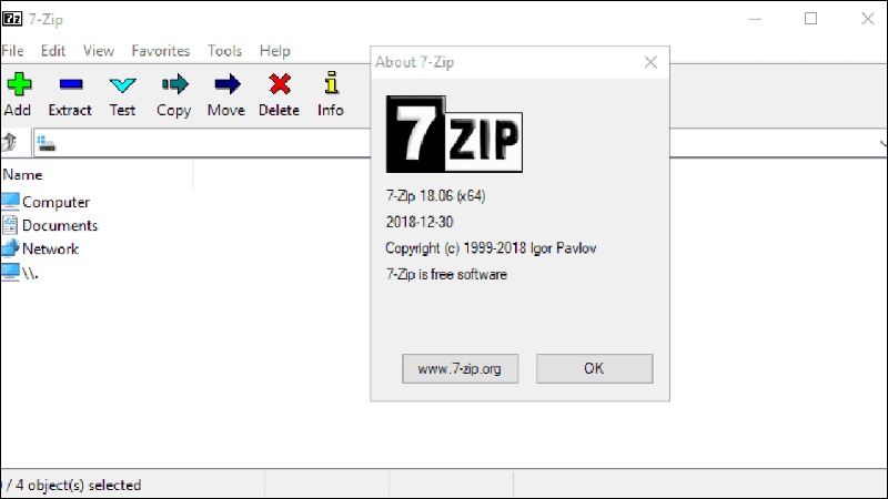 Phương pháp giải nén bằng phần mềm 7-zip