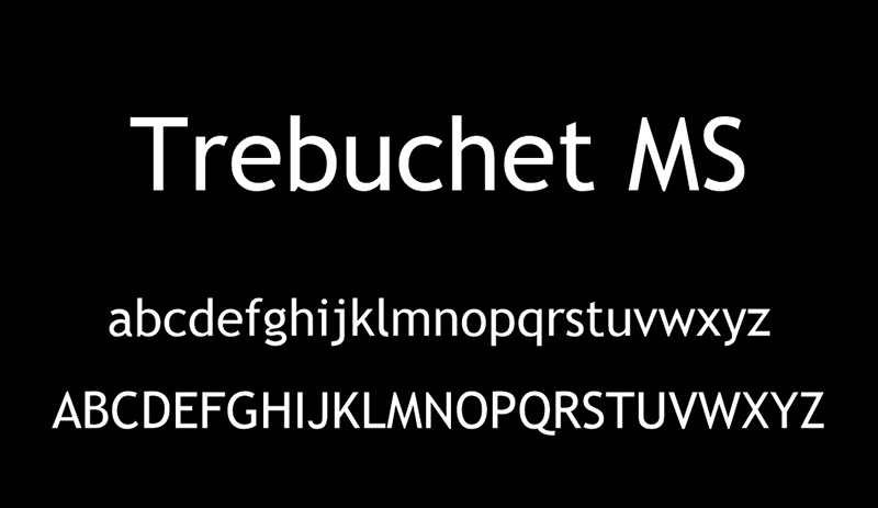 Font chữ Trebuchet MS