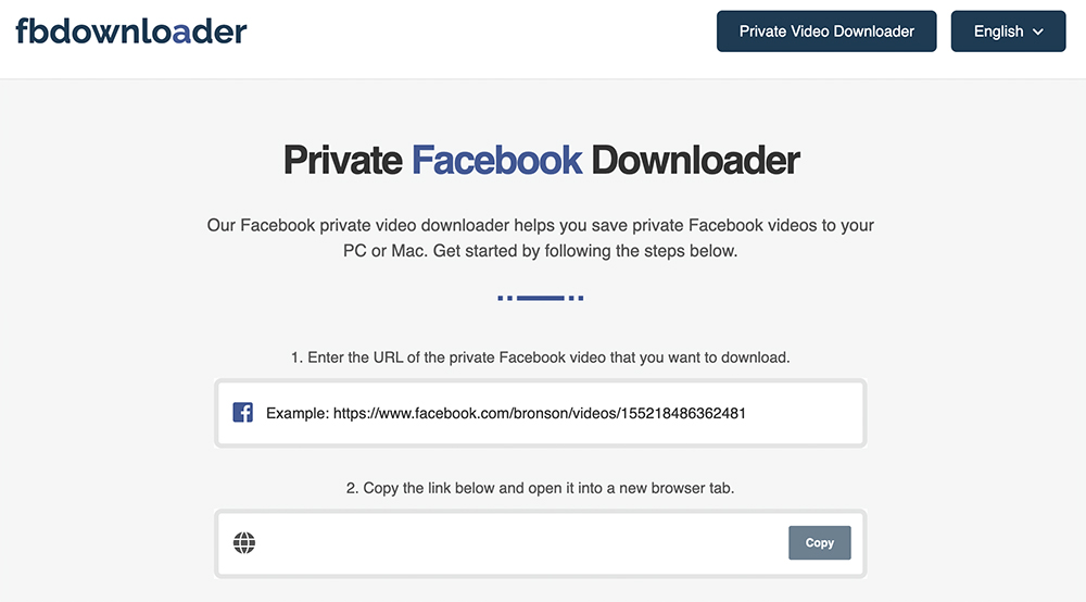 Trình tải xuống FB Down Private