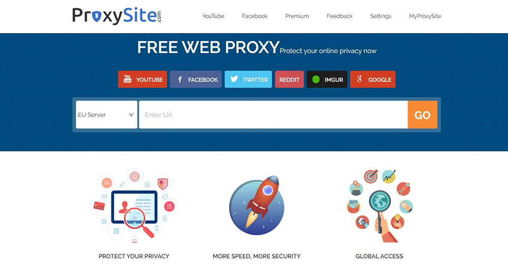 Web proxy tốt nhất Proxysite